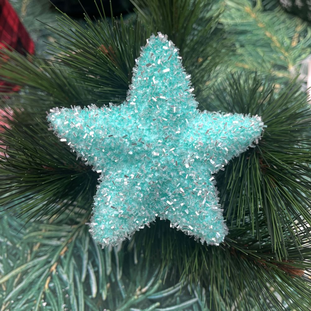 Green Polystyrene sparkling star